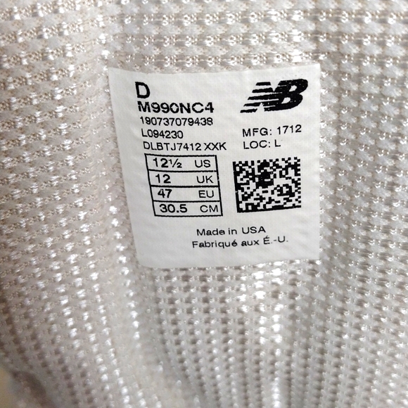 New Balance M990NC4 Made in USA sneakers! - Picture 6 of 6
